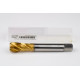 M18x1.5 MF HSS-E Spiral Flute Tap, 14mm Shank x 17mm Thread Length, 2.5XD, Mod. Bottoming, 4 Flute, 6H, TiN Coated