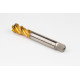 M20x1.5 MF HSS-E Spiral Flute Tap, 16mm Shank x 17mm Thread Length, 2.5XD, Mod. Bottoming, 4 Flute, 6H, TiN Coated