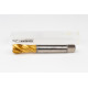 M20x1.5 MF HSS-E Spiral Flute Tap, 16mm Shank x 17mm Thread Length, 2.5XD, Mod. Bottoming, 4 Flute, 6H, TiN Coated