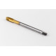 M7x0.75 MF HSS-E Spiral Point Tap, 5.5mm Shank x 14mm Thread Length, 3XD, Plug, 3 Flute, 6H, TiN Coated