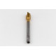 M10x1.25 MF HSS-E Spiral Point Tap, 7mm Shank x 22mm Thread Length, 3XD, Plug, 3 Flute, 6H, TiN Coated