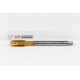 M10x1.25 MF HSS-E Spiral Point Tap, 7mm Shank x 22mm Thread Length, 3XD, Plug, 3 Flute, 6H, TiN Coated