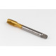 M12x1.5 MF HSS-E Spiral Point Tap, 9mm Shank x 22mm Thread Length, 3XD, Plug, 3 Flute, 6H, TiN Coated