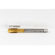 M12x1.5 MF HSS-E Spiral Point Tap, 9mm Shank x 22mm Thread Length, 3XD, Plug, 3 Flute, 6H, TiN Coated