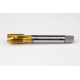M16x1.5 MF HSS-E Spiral Point Tap, 12mm Shank x 22mm Thread Length, 3XD, Plug, 3 Flute, 6H, TiN Coated
