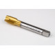 M16x1.5 MF HSS-E Spiral Point Tap, 12mm Shank x 22mm Thread Length, 3XD, Plug, 3 Flute, 6H, TiN Coated