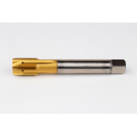 M20x1.5 MF HSS-E Spiral Point Tap, 16mm Shank x 25mm Thread Length, 3XD, Plug, 4 Flute, 6H, TiN Coated
