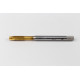 M6x1.0 M HSS-E Spiral Point Tap, 6mm Shank x 17mm Thread Length, 3XD, Plug, 3 Flute, 6H, TiN Coated