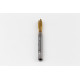 M6x1.0 M HSS-E Spiral Point Tap, 6mm Shank x 17mm Thread Length, 3XD, Plug, 3 Flute, 6H, TiN Coated