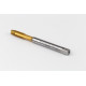M7x1.0 M HSS-E Spiral Point Tap, 7mm Shank x 17mm Thread Length, 3XD, Plug, 3 Flute, 6H, TiN Coated