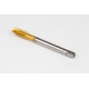 M12x1.75 M HSS-E Spiral Point Tap, 9mm Shank x 24mm Thread Length, 3XD, Plug, 3 Flute, 6H, TiN Coated