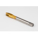 M14x2.0 M HSS-E Spiral Point Tap, 11mm Shank x 26mm Thread Length, 3XD, Plug, 3 Flute, 6H, TiN Coated