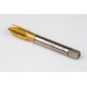 M16x2.0 M HSS-E Spiral Point Tap, 12mm Shank x 27mm Thread Length, 3XD, Plug, 3 Flute, 6H, TiN Coated