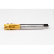 M20x2.5 M HSS-E Spiral Point Tap, 16mm Shank x 32mm Thread Length, 3XD, Plug, 4 Flute, 6H, TiN Coated