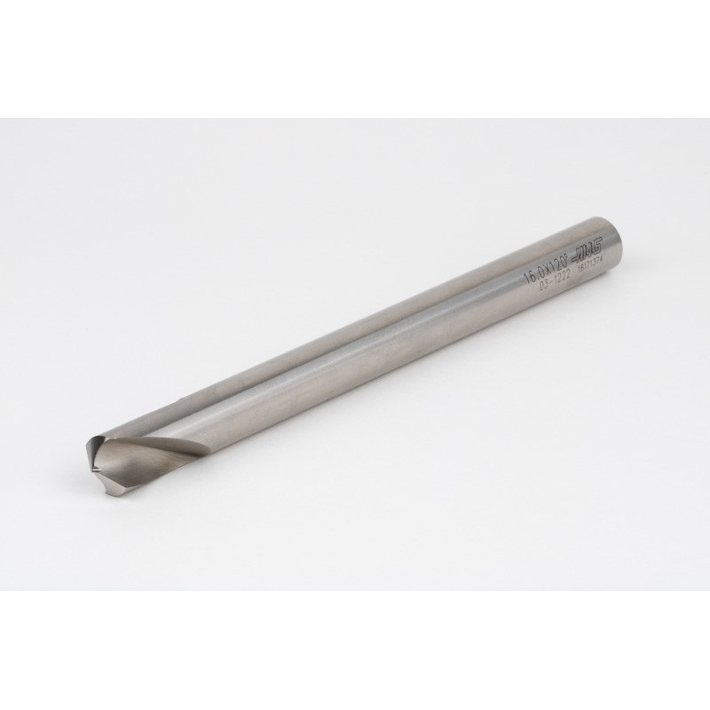 16mm Ø Cobalt Spot Drill, 16mm Shank x 120° Point Angle, 2 Flute, Uncoated
