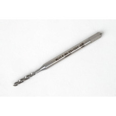 M2x0.4 M HSS-E Spiral Flute Tap, 2.8mm Shank x 8mm Thread Length, 2.5XD, Mod. Bottoming, 2 Flute, 6H, Uncoated