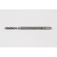 M2.5x0.45 M HSS-E Spiral Flute Tap, 2.8mm Shank x 9mm Thread Length, 2.5XD, Mod. Bottoming, 2 Flute, 6H, Uncoated