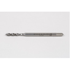 M2.5x0.45 M HSS-E Spiral Flute Tap, 2.8mm Shank x 9mm Thread Length, 2.5XD, Mod. Bottoming, 2 Flute, 6H, Uncoated