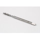 M2.5x0.45 M HSS-E Spiral Flute Tap, 2.8mm Shank x 9mm Thread Length, 2.5XD, Mod. Bottoming, 2 Flute, 6H, Uncoated
