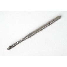 M3x0.5 M HSS-E Spiral Flute Tap, 3.5mm Shank x 6mm Thread Length, 2.5XD, Mod. Bottoming, 2 Flute, 6H, Uncoated