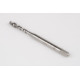 M3.5x0.6 M HSS-E Spiral Flute Tap, 4mm Shank x 7mm Thread Length, 2.5XD, Mod. Bottoming, 2 Flute, 6H, Uncoated