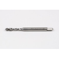 M4x0.7 M HSS-E Spiral Flute Tap, 4.5mm Shank x 7mm Thread Length, 2.5XD, Mod. Bottoming, 2 Flute, 6H, Uncoated