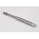 M4.5x0.75 M HSS-E Spiral Flute Tap, 6mm Shank x 8mm Thread Length, 2.5XD, Mod. Bottoming, 2 Flute, 6H, Uncoated