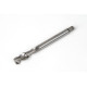 M12x1.75 M HSS-E Spiral Flute Tap, 9mm Shank x 18mm Thread Length, 2.5XD, Mod. Bottoming, 2 Flute, 6H, Uncoated