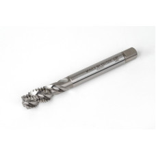 M14x2.0 M HSS-E Spiral Flute Tap, 11mm Shank x 20mm Thread Length, 2.5XD, Mod. Bottoming, 3 Flute, 6H, Uncoated