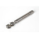 M16x2.0 M HSS-E Spiral Flute Tap, 12mm Shank x 20mm Thread Length, 2.5XD, Mod. Bottoming, 3 Flute, 6H, Uncoated