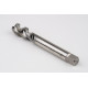 M18x2.5 M HSS-E Spiral Flute Tap, 14mm Shank x 25mm Thread Length, 2.5XD, Mod. Bottoming, 3 Flute, 6H, Uncoated