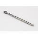 M5x0.5 MF HSS-E Spiral Flute Tap, 3.5mm Shank x 5mm Thread Length, 2.5XD, Mod. Bottoming, 2 Flute, 6H, Uncoated