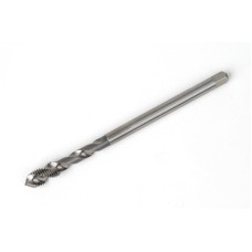 M6x0.75 MF HSS-E Spiral Flute Tap, 4.5mm Shank x 8mm Thread Length, 2.5XD, Mod. Bottoming, 2 Flute, 6H, Uncoated