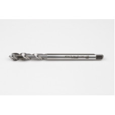 M7x0.75 MF HSS-E Spiral Flute Tap, 5.5mm Shank x 10mm Thread Length, 2.5XD, Mod. Bottoming, 2 Flute, 6H, Uncoated