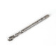 M8x1.0 MF HSS-E Spiral Flute Tap, 6mm Shank x 10mm Thread Length, 2.5XD, Mod. Bottoming, 2 Flute, 6H, Uncoated