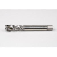M14x1.5 MF HSS-E Spiral Flute Tap, 11mm Shank x 15mm Thread Length, 2.5XD, Mod. Bottoming, 3 Flute, 6H, Uncoated