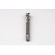 M14x1.5 MF HSS-E Spiral Flute Tap, 11mm Shank x 15mm Thread Length, 2.5XD, Mod. Bottoming, 3 Flute, 6H, Uncoated