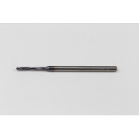 Твердосплавне свердло Ø 1,8 мм, хвостовик 3 мм x кут вершини 140° x спіраль 17°, 3XD, 2 канавки, покриття TiAlN, GP
