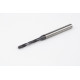 2.3mm Ø Carbide Drill, 4mm Shank x 140° Point Angle x 18° Helix, 3XD, 2 Flute, TiAlN Coated, GP