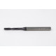 2.5mm Ø Carbide Drill, 4mm Shank x 140° Point Angle x 19° Helix, 3XD, 2 Flute, TiAlN Coated, GP