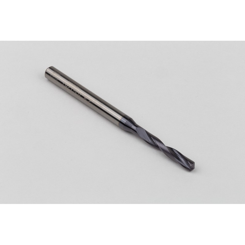 2.9mm Ø Carbide Drill, 4mm Shank x 140° Point Angle x 19° Helix, 3XD, 2 Flute, TiAlN Coated, GP