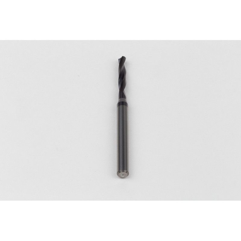 2.9mm Ø Carbide Drill, 4mm Shank x 140° Point Angle x 19° Helix, 3XD, 2 Flute, TiAlN Coated, GP