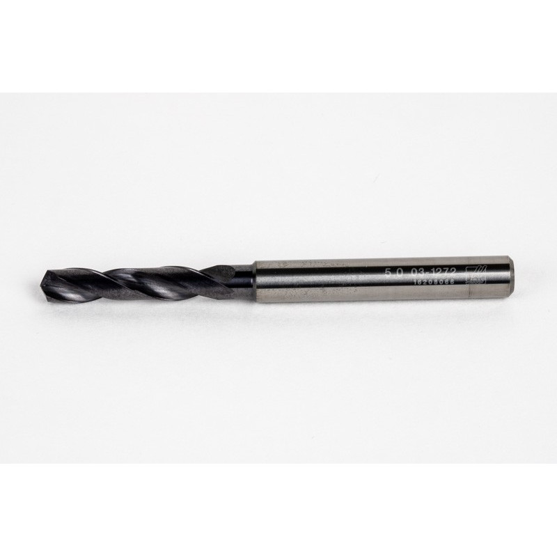 4.7mm Ø Carbide Drill, 6mm Shank x 140° Point Angle x 30° Helix, 3XD, 2 Flute, TiAlN Coated, GP