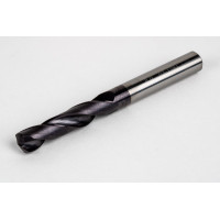 8mm Ø Carbide Drill, 8mm Shank x 140° Point Angle x 30° Helix, 3XD, 2 Flute, TiAlN Coated, GP