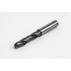 Твердосплавне свердло Ø 8,5 мм, хвостовик 10 мм x кут вершини 140° x спіраль 30°, 3XD, 2 канавки, покриття TiAlN, GP