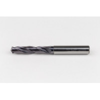 9.5mm Ø Carbide Drill, 10mm Shank x 140° Point Angle x 30° Helix, 3XD, 2 Flute, TiAlN Coated, GP