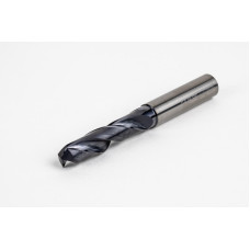 Твердосплавне свердло Ø 11 мм, хвостовик 12 мм x кут вістря 140° x спіраль 30°, 3XD, 2 канавки, покриття TiAlN, GP