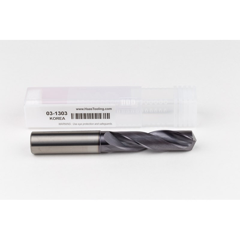 15.1mm Ø Carbide Drill, 16mm Shank x 140° Point Angle x 30° Helix, 3XD, 2 Flute, TiAlN Coated, GP