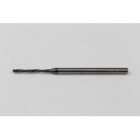 Твердосплавне свердло Ø 1,6 мм, хвостовик 3 мм x кут вершини 140° x спіраль 17°, 5XD, 2 канавки, покриття TiAlN, GP