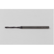 1.6mm Ø Carbide Drill, 3mm Shank x 140° Point Angle x 17° Helix, 5XD, 2 Flute, TiAlN Coated, GP